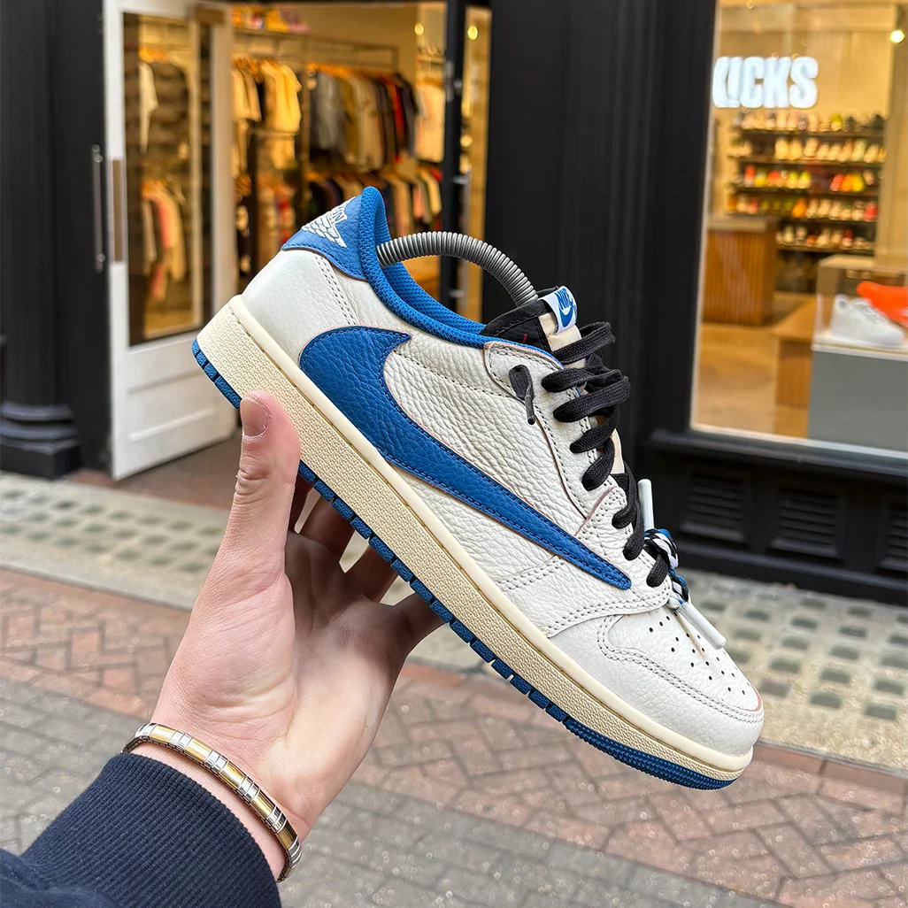 Air Jordan 1 Low x Travis Scott x Fragment Sail Military Blue