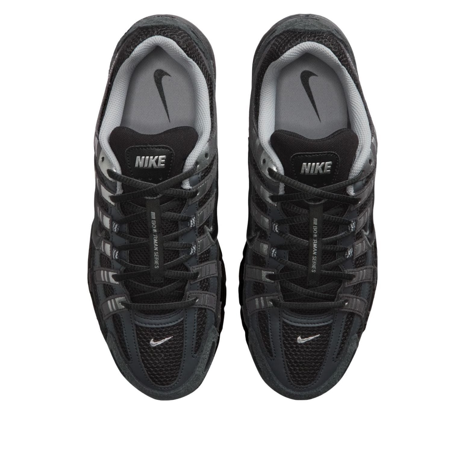Nike P-6000 Suede Anthracite Black Chrome Metallic Silver