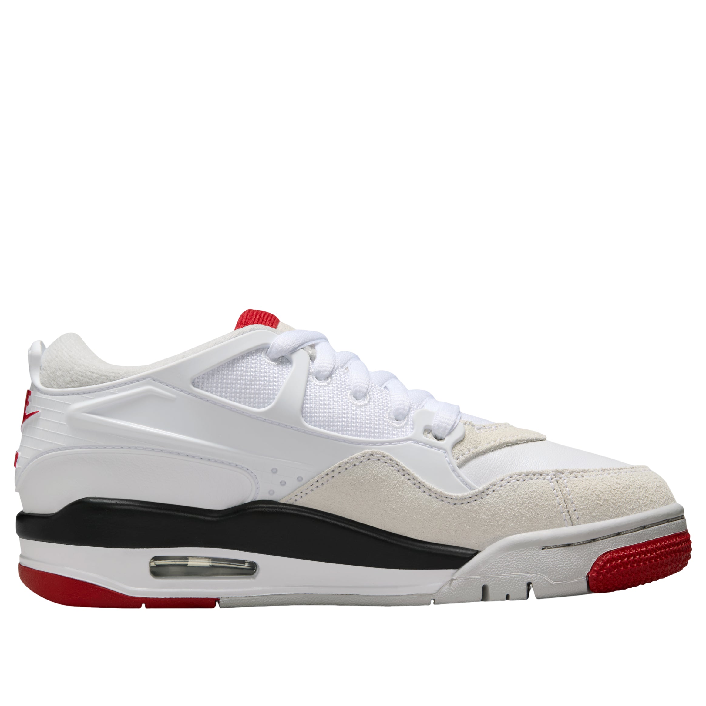 Air Jordan 4 RM White Black Varsity Red GS